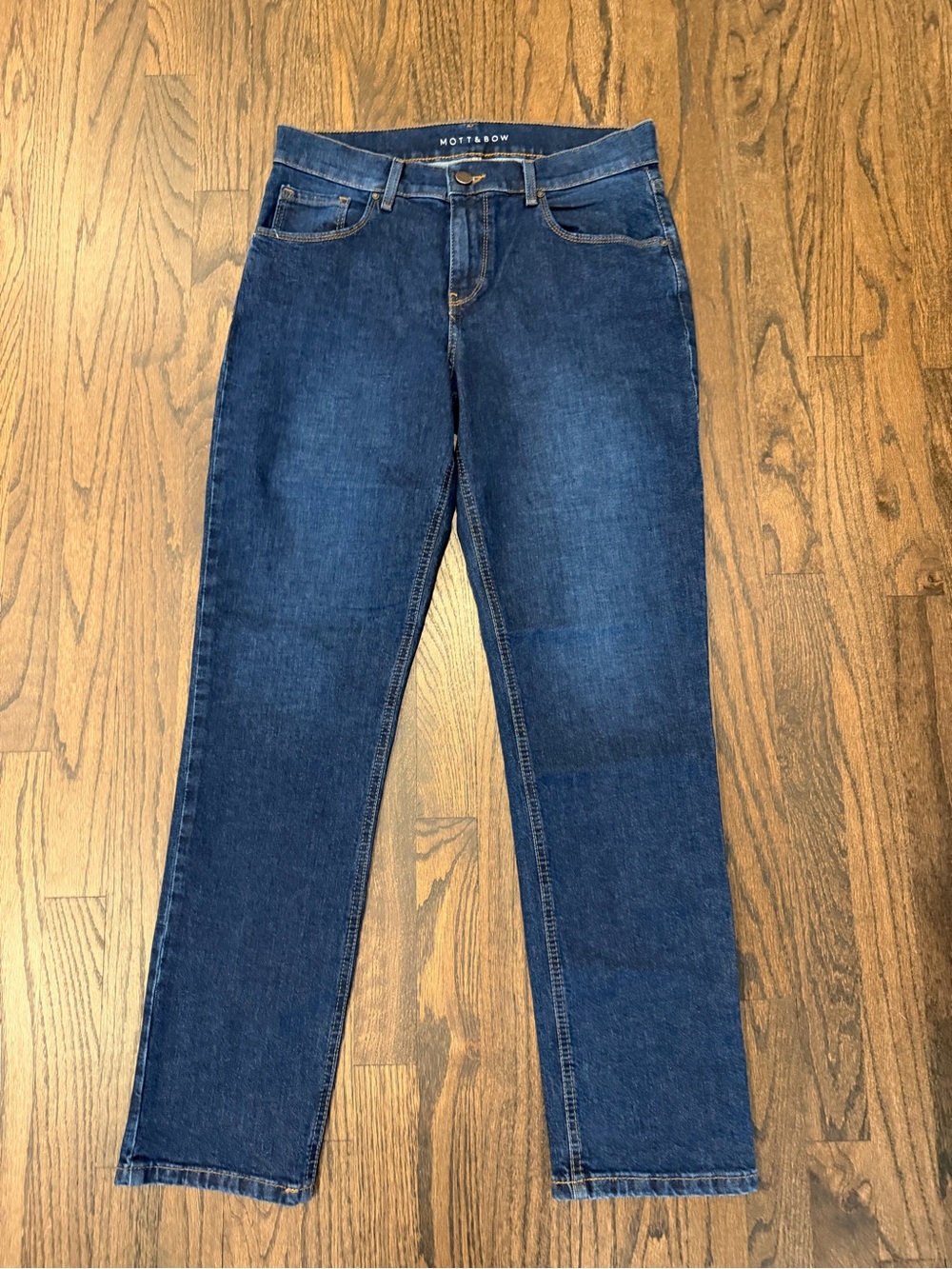 Mott and Bow Straight Leg Jeans in Dark Indigo